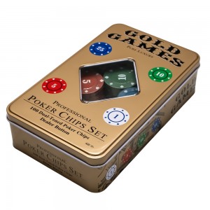 Jetoane Poker, in cutie metal