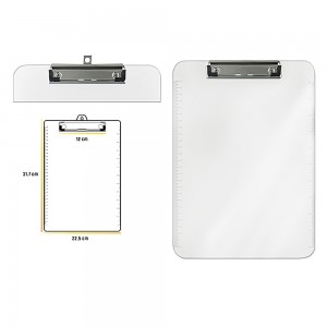Clipboard transparent, A4, gradat - OFFISHOP