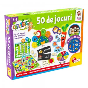 Joc educativ Carotina cu 50 de jocuri - LISCIANI