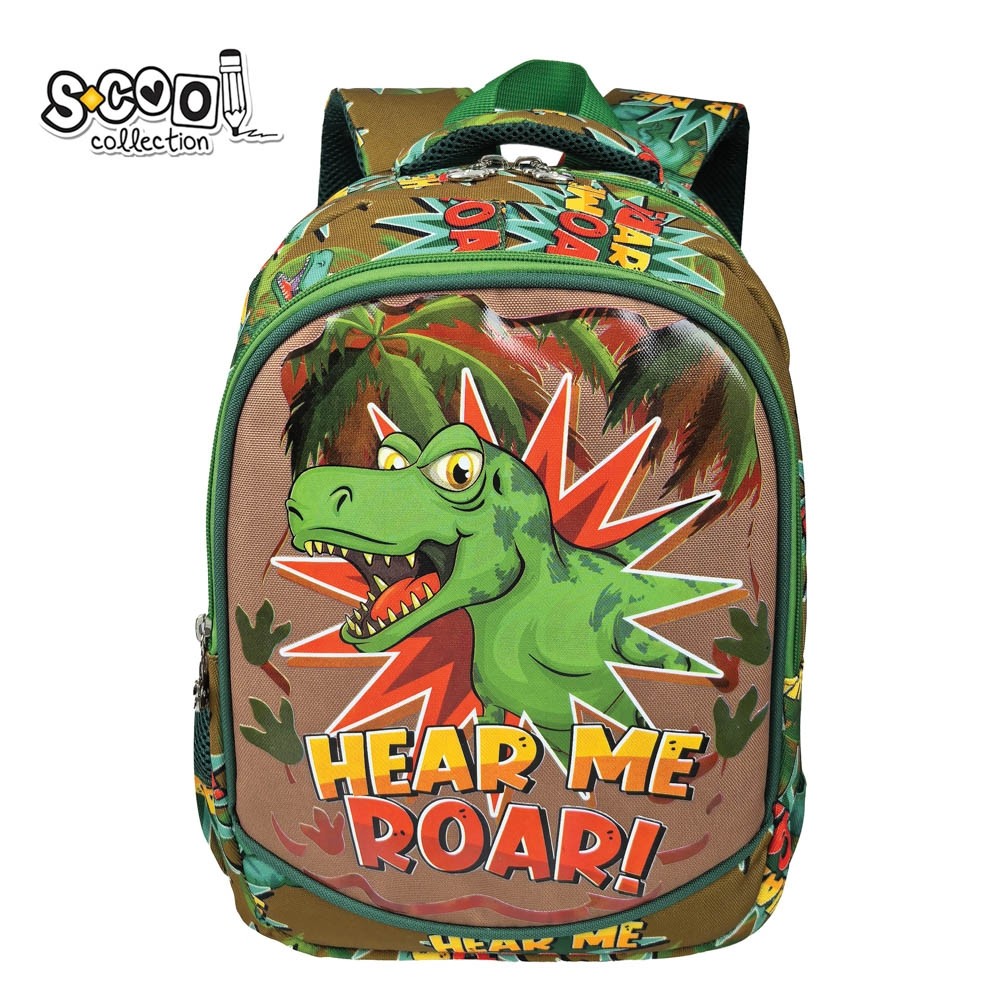 Ghiozdan gradinita, 34x23x14 cm, HEAR ME ROAR - S-COOL