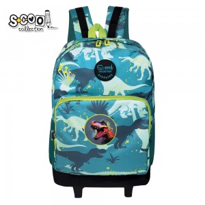 Ghiozdan Trolley, 45x32x16.5 cm, DINO- S-COOL