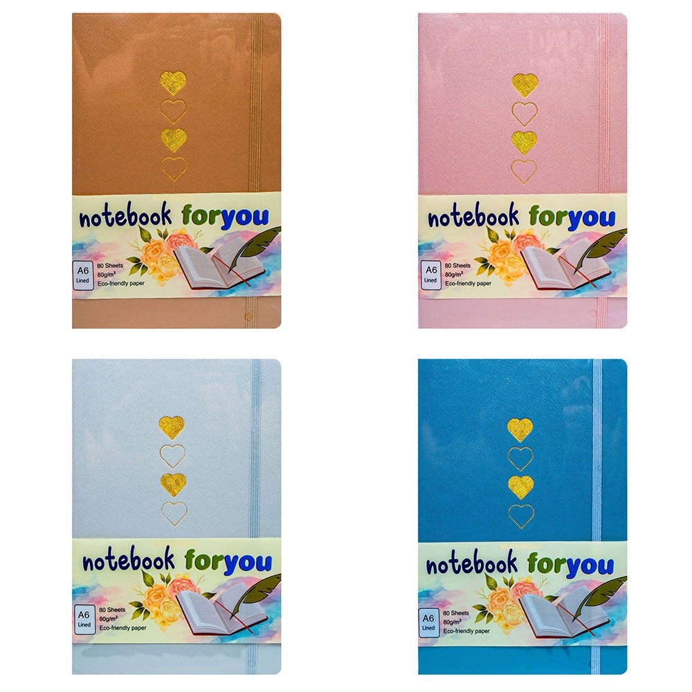 Notes A6, PU, 80 file