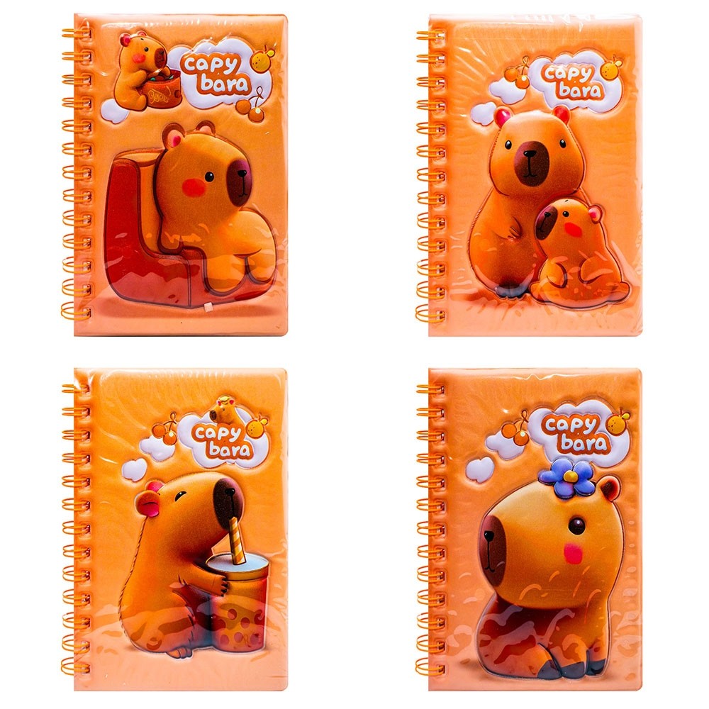 Notes B6, cu arc, 3D, 60 file, Capybara