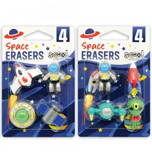 Radiere color, model Spatiul cosmic, 4buc/blister - S-COOL