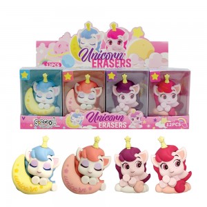 Radiera color, model Unicorn, 1 buc/cutie PVC - S-COOL