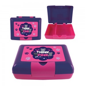 Cutie sandwich, compartimentata, 900ml, THINK PINK, 17.5x13x6 cm - S-COOL