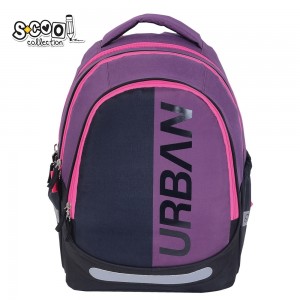 Ghiozdan anatomic light, URBAN, 41X28X17 cm, PINK - S-COOL