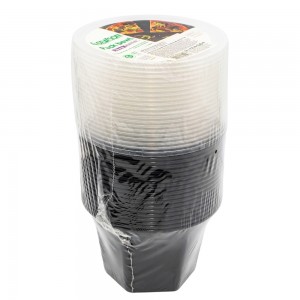 Caserole din plastic pentru supa, cu capac, 450 ml, 20 buc/set