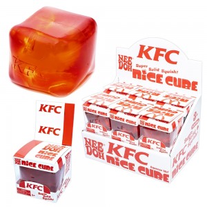 Jucarie antistres Squishy Cube, Sugar Cherry Sugar
