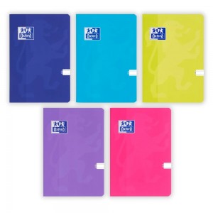 Caiet Oxford A5, 48 file, dictando, 80G, Optik, coperta plastic