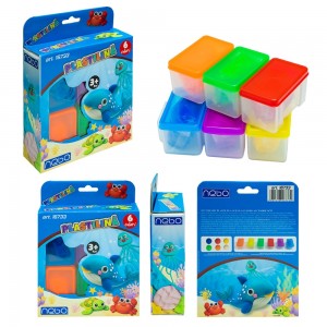 Set creativ plastilina, Ocean, 6 culori + accesorii - NEBO