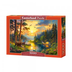 Puzzle 3000 piese, Asfintit In Padure - Castorland
