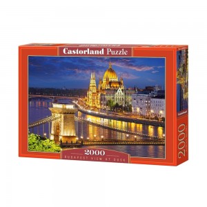 Puzzle 2000 piese, Budapesta In Amurg - Castorland