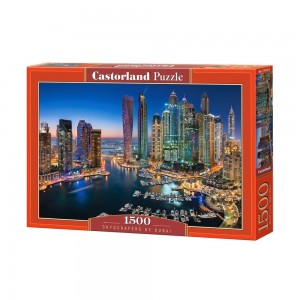 Puzzle 1500 piese, Zgarie-Nori In Dubai - Castorland