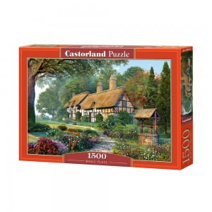Puzzle 1500 piese, Casuta In Padure - Castorland