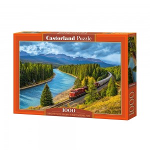 Puzzle 1000 piese, Tren In Canada - Castorland