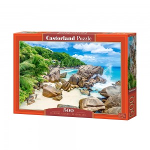 Puzzle 500 piese, La Digue, Seychelles - Castorland