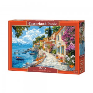 Puzzle 500 piese, Peisaj Mediteranean - Castorland
