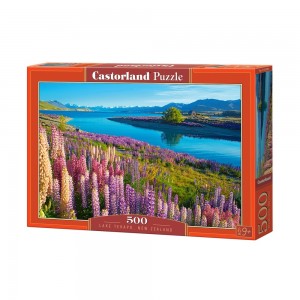 Puzzle 500 piese, Lacul Tekapo, Noua Zeelanda - Castorland