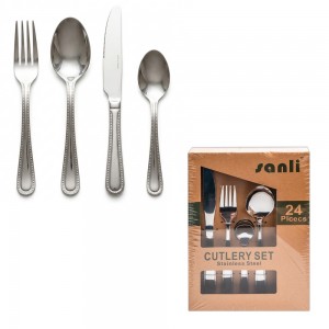 Tacamuri din metal, 24 buc/set