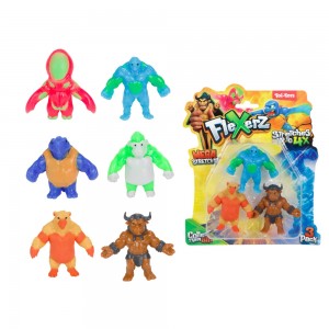 Figurine antistres, Flexerz, 6 cm, 3 buc/set - Toi-Toys