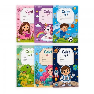 Caiet A5 tip I, 80g, 48 file