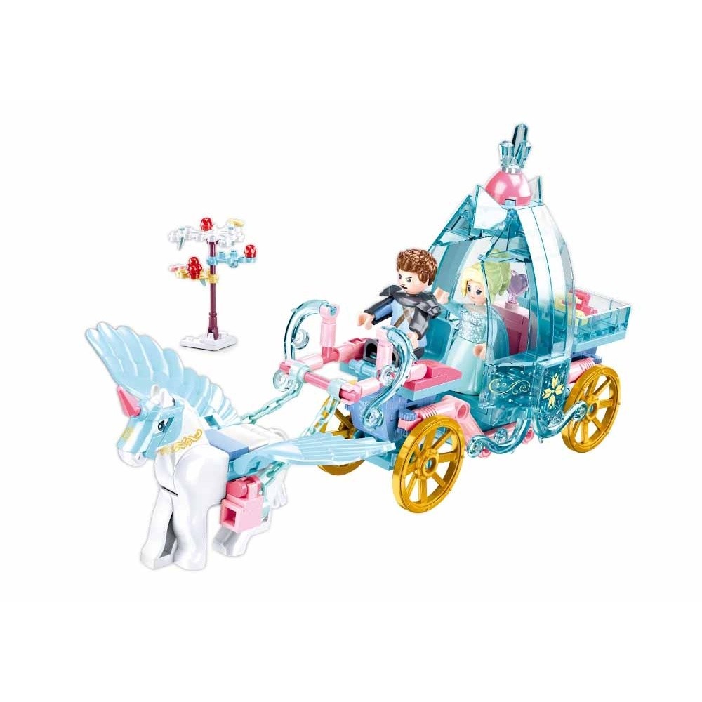 Set de constructie Fairy, 191 piese, Trasura magica a zanelor - Sluban