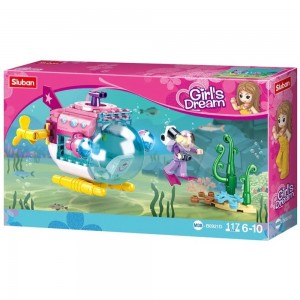 Set de constructie Girl's dream, 117 piese, Submarin - Sluban