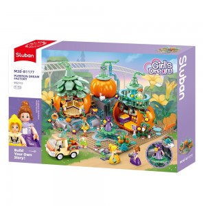 Set de constructie Girl's dream, 952 piese, Satul fermecat - Sluban
