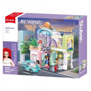 Set de constructie Metropolis, 435 piese, Hotel - Sluban