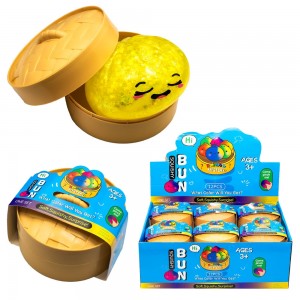 Jucarie antistres, Squishy dumpling - Gold sparkle