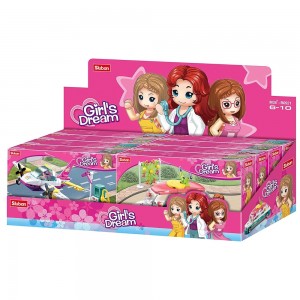 Set de constructie Girl'S Dream, 4 modele/display, Transport - Sluban